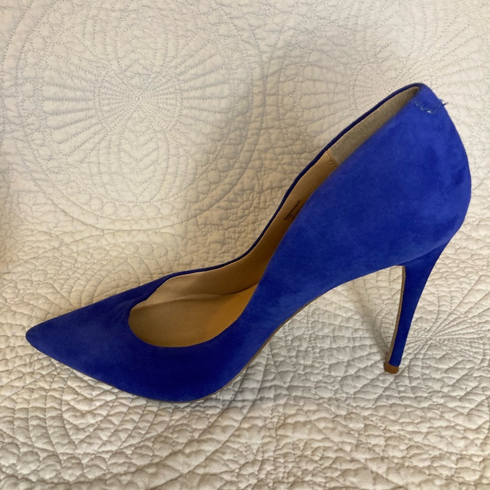 Steve Madden Women’s Blue Suede Pointed-toe Stilettos Pumps High Heels Size 8.5 - Picture 7 of 14